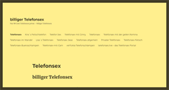 Desktop Screenshot of billiger-telefonsex.net