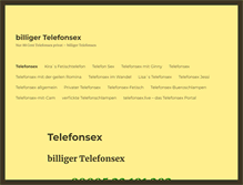 Tablet Screenshot of billiger-telefonsex.net